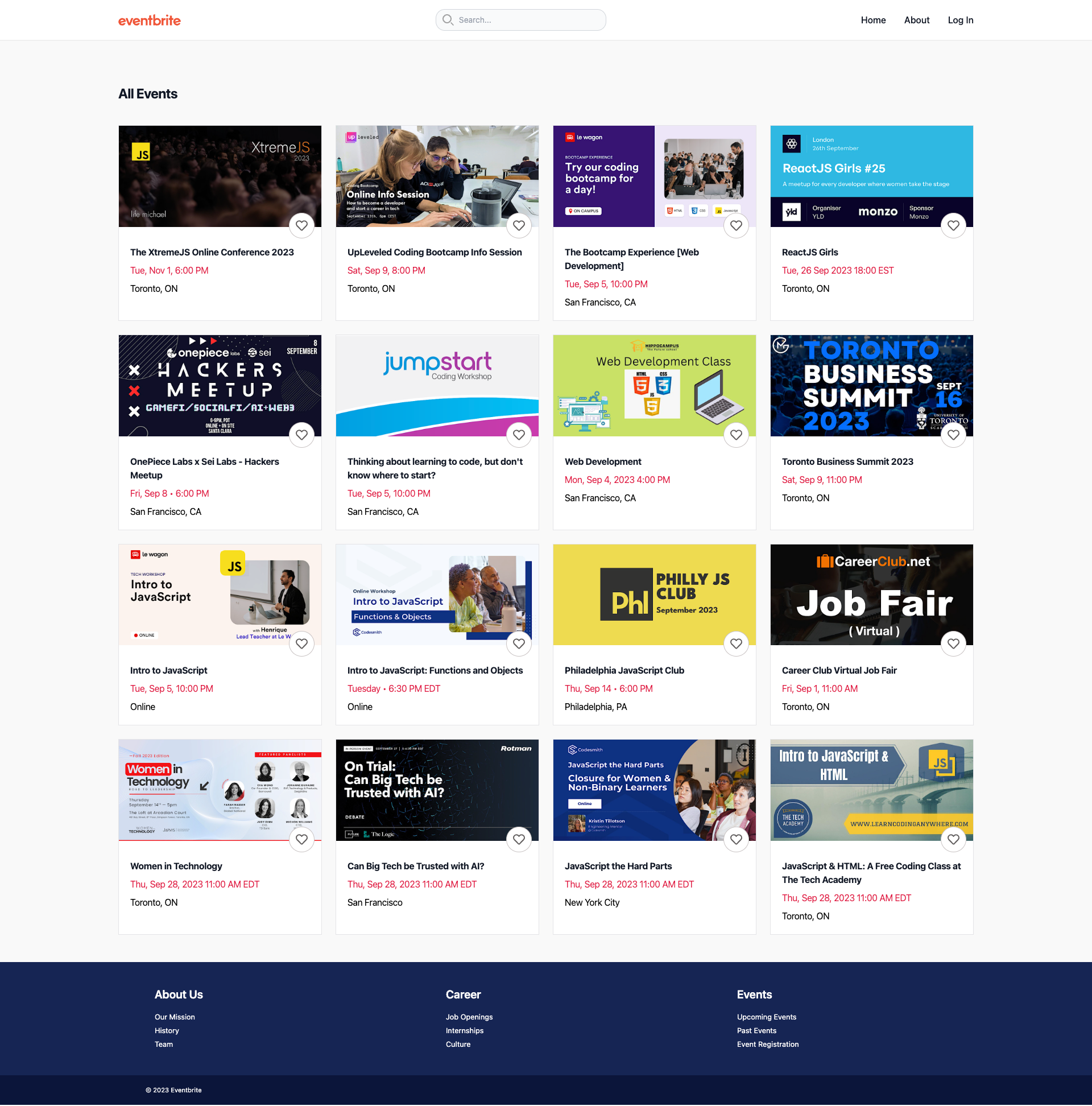 Eventbrite Clone